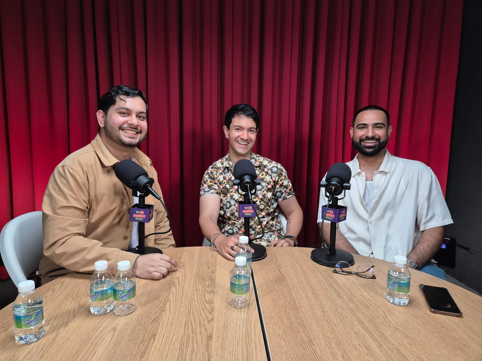 Samreid Manez recording at The KL Podcast Studio, Kuala Lumpur