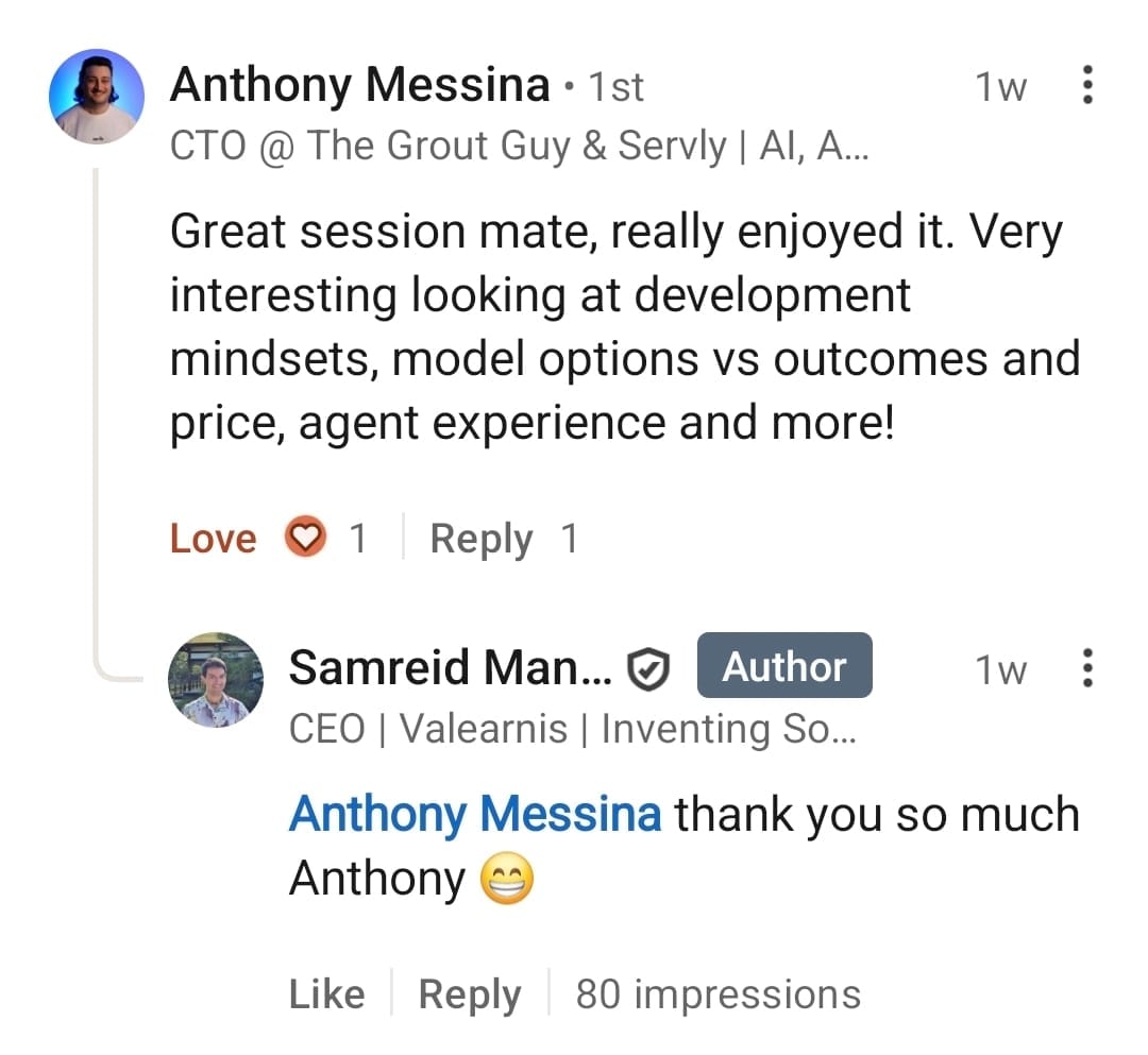 Anthony Messina on development mindsets and model options